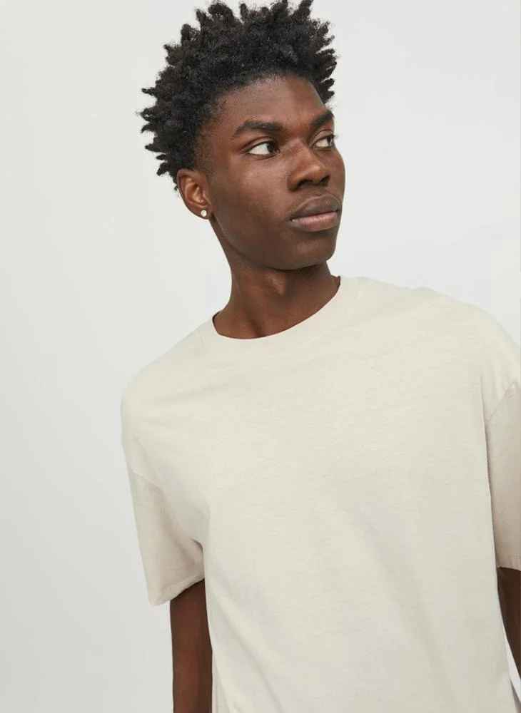 JACK & JONES  Casual Crew Neck Regular Fit T-Shirt for Men | Best Price UAE